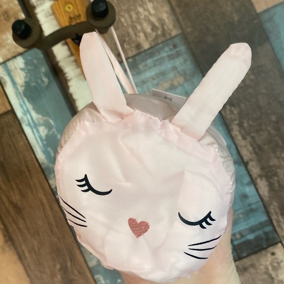 🐰Robeez pink sparkly bunny hoodie puffer jacket with matching bag - Picture 2 of 16